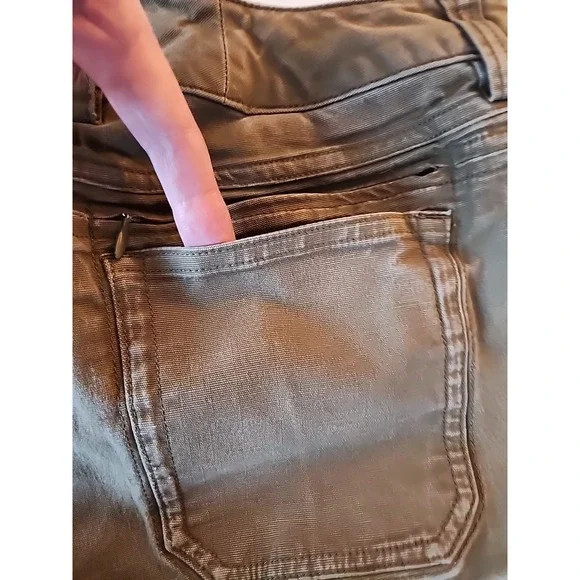 Duluth Trading Cargo‎ Pant Curvesetter Canvas Utility Casual Brown Womens 8x31 - Picture 5 of 16